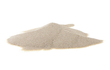 Obraz na płótnie Canvas Desert sand pile isolated on a white background