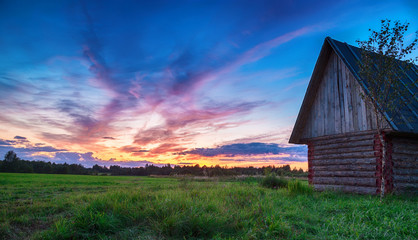 Rustic sunset