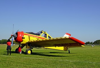 Fototapeta na wymiar Löschflugzeug aus Polen