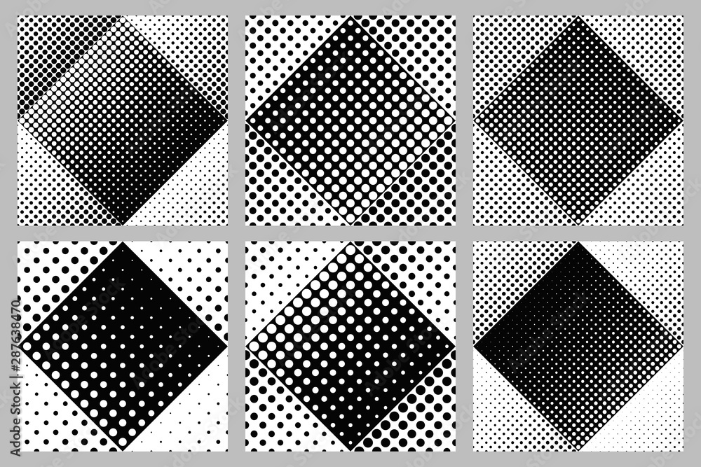Poster circle pattern background set - abstract vector design from circles