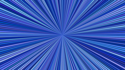 Obraz premium Blue abstract hypnotic ray burst stripe background - vector blast design