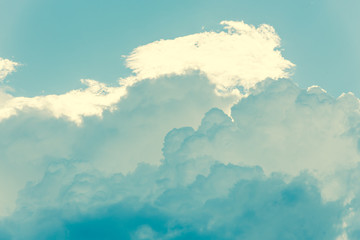 Filtered image blend of white, grey and black cloud for complicated and severe weather concept