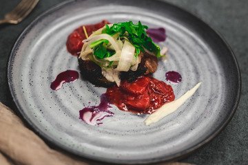 Smoked Brisket with Berry Sauce