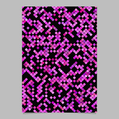 Pink abstract digital diagonal square mosaic pattern flyer template