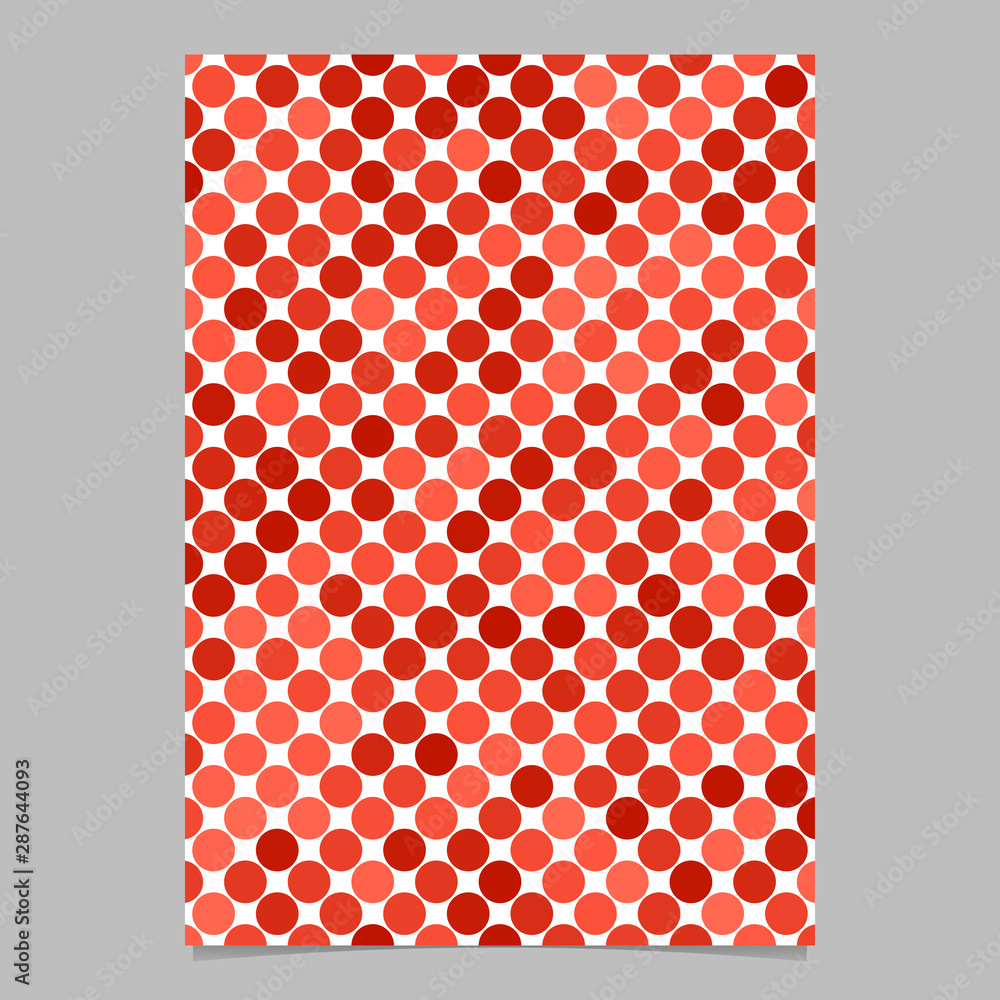 Poster geometrical circle pattern brochure background template - vector graphic