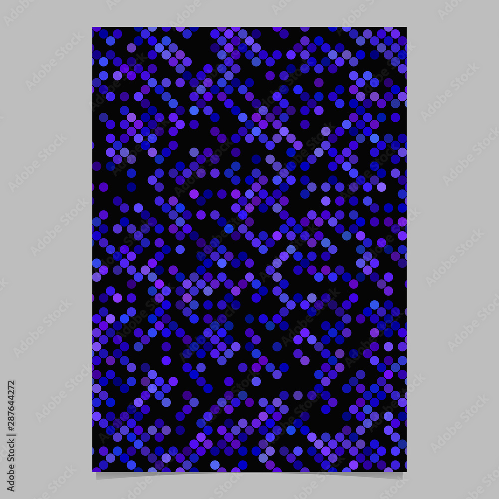 Poster abstract dot pattern brochure background - vector stationery template design