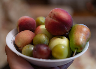 Summer fruits on a plate