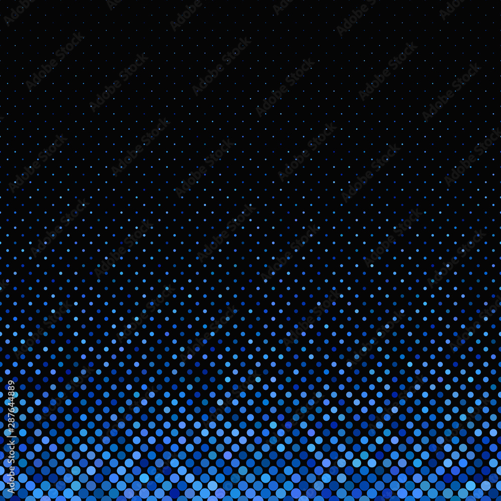 Poster blue abstract dot pattern - vector winter background graphic from dots