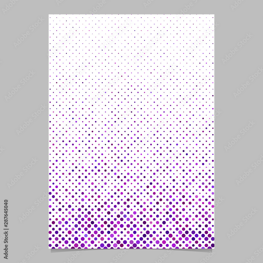 Poster purple abstract circle pattern brochure background - vector stationery template design