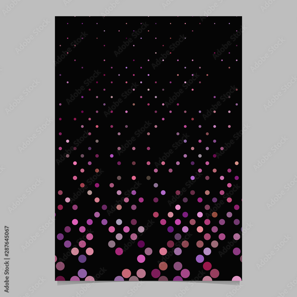 Poster abstract geometric circle pattern background page template - vector graphic