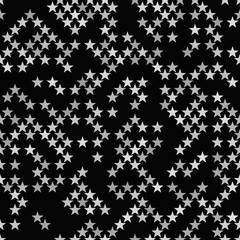 Grey abstract pentagram star pattern background - vector design