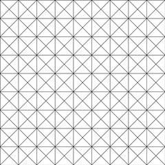 simple geometric shape cell triangles seamless pattern , crossed lines . vector repeatable
