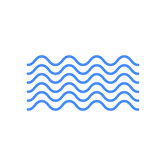 Waves icon on white background vector illustration