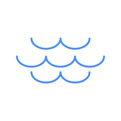Waves icon on white background vector illustration