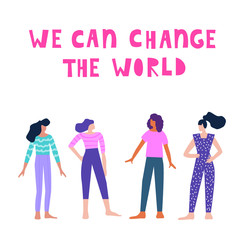 Abstract doodle girls background. Adult cartoon handmade woman for design card, conceptual party invitation, fashion shop sale advertising, bag print, holiday poster, wallpaper, t shirt etc.