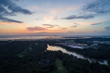 sunset over Daphne, Alabama 