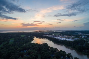 sunset over Daphne, Alabama 