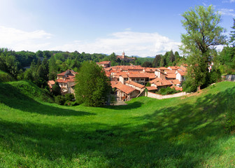 Castiglione Olona - Italy, 15th century Renaissance village in the green of the Olona valley