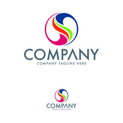 Abstract Letter S Logo Design Template