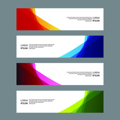 Naklejka premium Vector Abstract banner web template