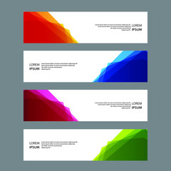 Fototapeta premium Vector Abstract banner web template