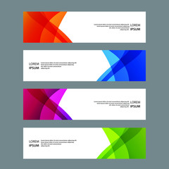 Naklejka premium Vector Abstract banner web template