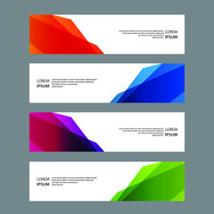 Naklejka premium Vector Abstract banner web template