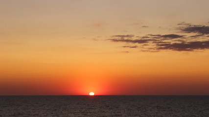 red sunset at sea texture background