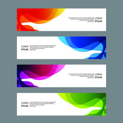 Fototapeta premium Vector Abstract banner web template