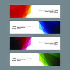 Fototapeta premium Vector Abstract banner web template