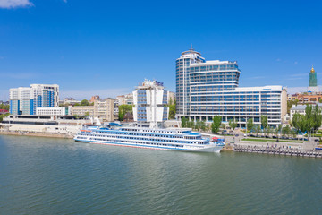 ROSTOV-ON-DON, RUSSIA - MAY 2019: Riverport on the waterfront. Rostov-on-Don. Russia