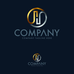 Creative luxury letter H logo design template
