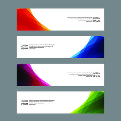 Fototapeta premium Vector Abstract banner web template