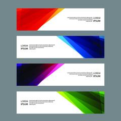 Fototapeta premium Vector Abstract banner web template