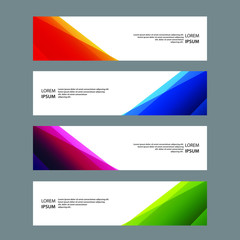 Fototapeta premium Vector Abstract banner web template