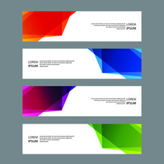 Fototapeta premium Vector Abstract banner web template