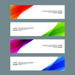 Fototapeta premium Vector Abstract banner web template
