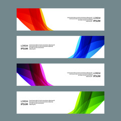 Fototapeta premium Vector Abstract banner web template
