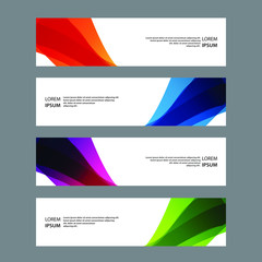 Fototapeta premium Vector Abstract banner web template