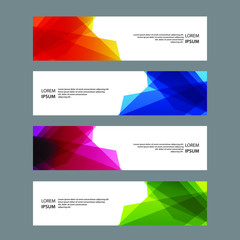 Fototapeta premium Vector Abstract banner web template