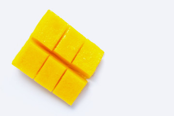 Tropical fruit, Mango  on white background.