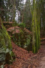 Rock formations in Devil's Canyon,