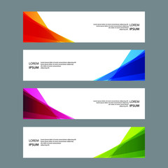 Fototapeta premium Vector Abstract banner web template