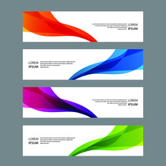 Fototapeta premium Vector Abstract banner web template