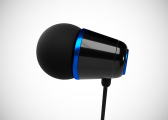 Headphone In-Ear Earphone Wireless 3D Render