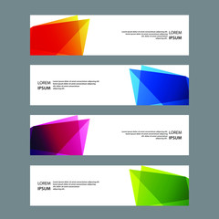 Naklejka premium Vector Abstract banner web template