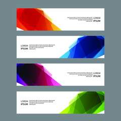 Fototapeta premium Vector Abstract banner web template