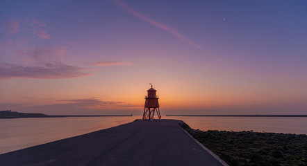 Sunset over south shields coastline north east england © graham