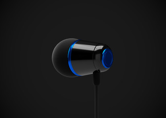 Headphone In-Ear Earphone Wireless 3D Render
