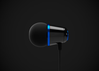 Headphone In-Ear Earphone Wireless 3D Render